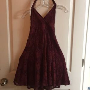 Burgundy dress